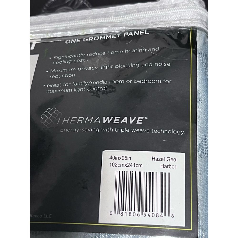 NEW!! Eclipse Hazel Geo Harbor Blackout Grommet Curtain Panel Geometric - Picture 11 of 15